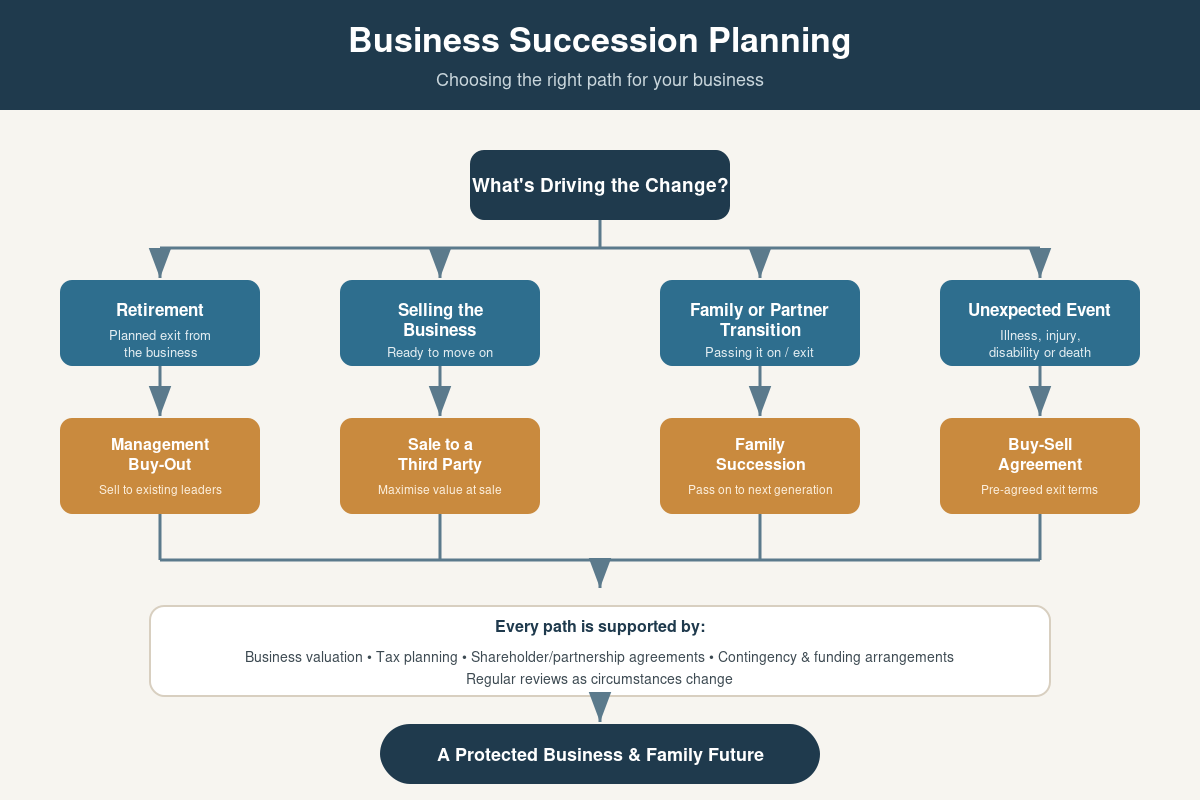(Image: Types of succession strategies)